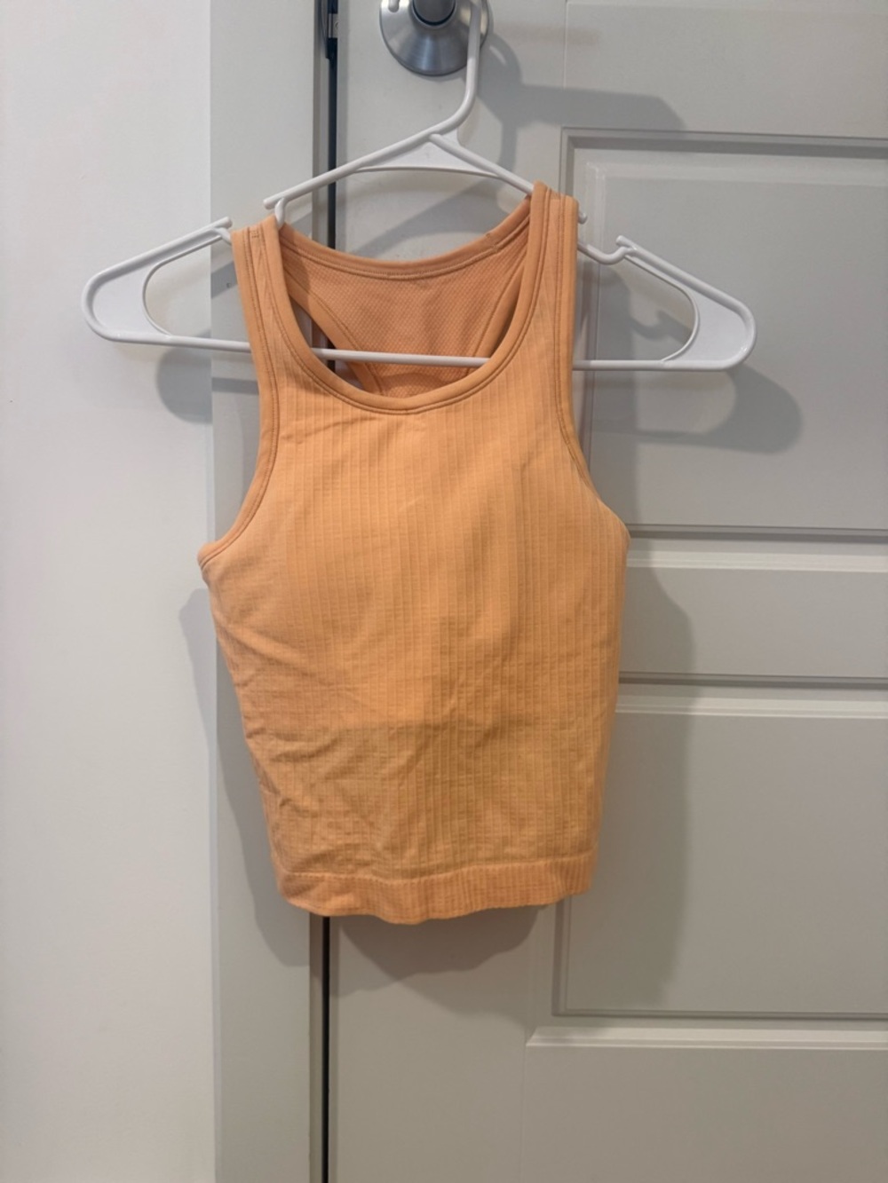 lululemon athletica Peach Ribbed Scoop Tank